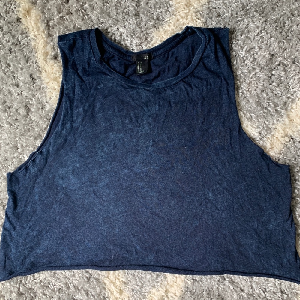Forever 21 Cropped Muscle Gym Tank